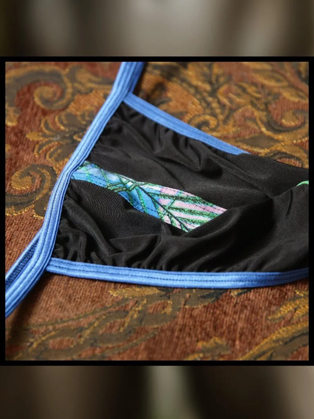 Mens BlueTones Strip down Pouch Gstring Handmade